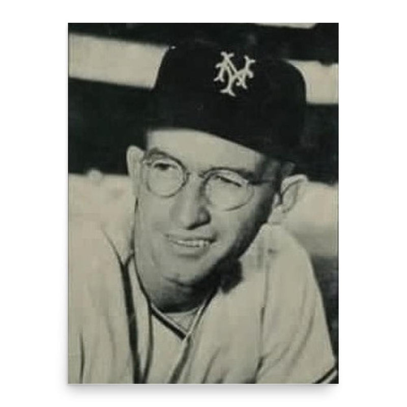 Bill Rigney poster print, in size 18x24 inches.