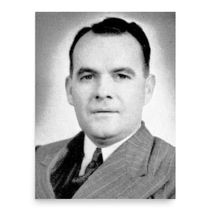 Bill Riordan poster print, in size 18x24 inches.