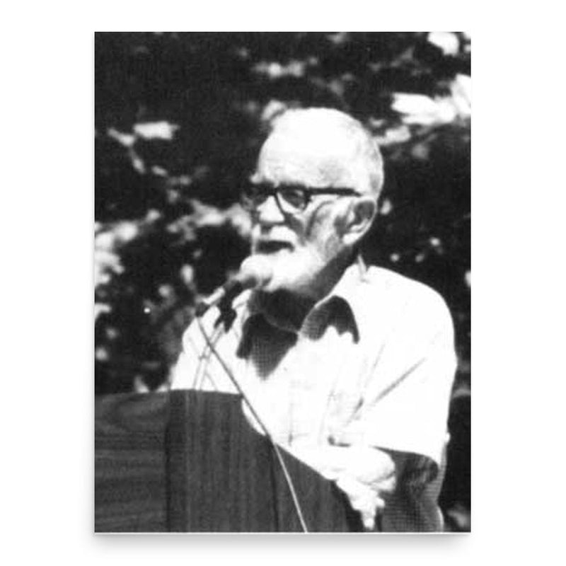 Bill Speidel poster print, in size 18x24 inches.