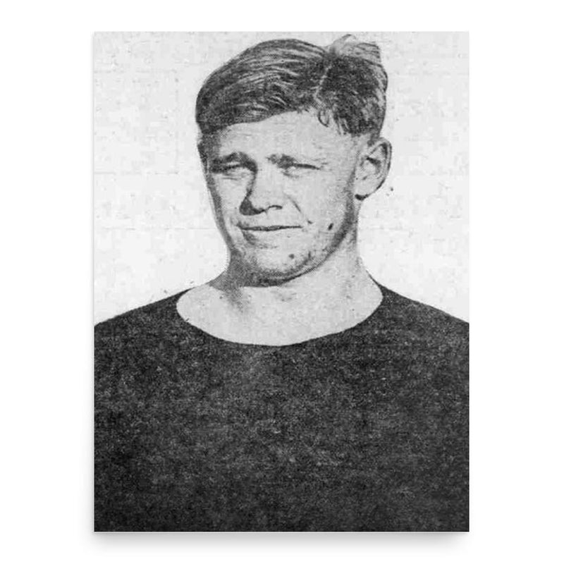 Bill Steers poster print, in size 18x24 inches.