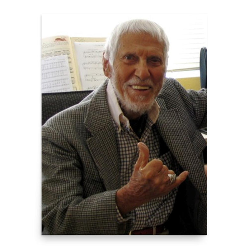 Bill Tapia poster print, in size 18x24 inches.