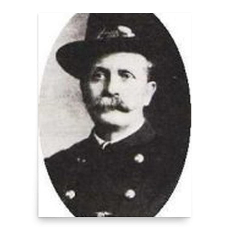 Bill Tilghman poster print, in size 18x24 inches.