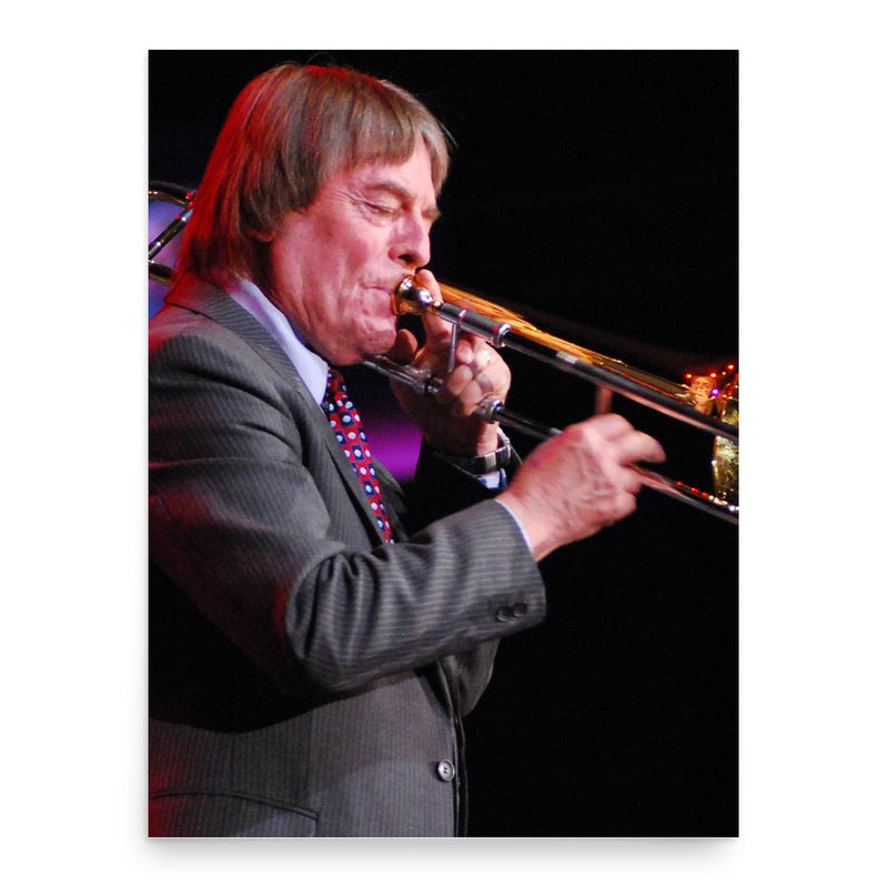 Bill Watrous poster print, in size 18x24 inches.