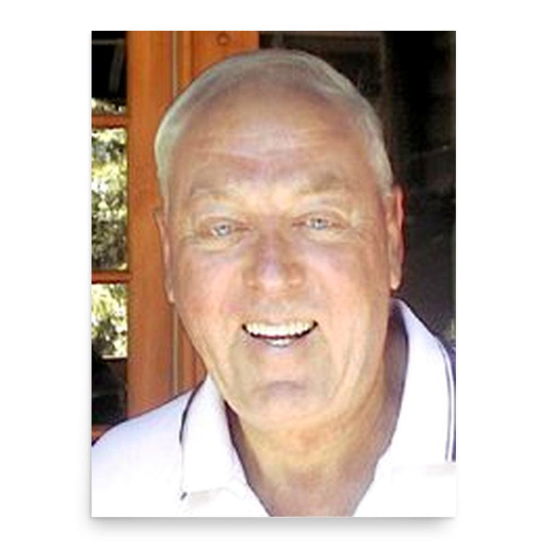 Bill Wattenburg poster print, in size 18x24 inches.