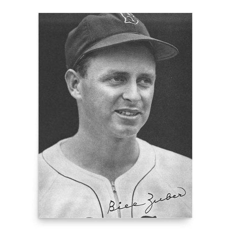 Bill Zuber poster print, in size 18x24 inches.