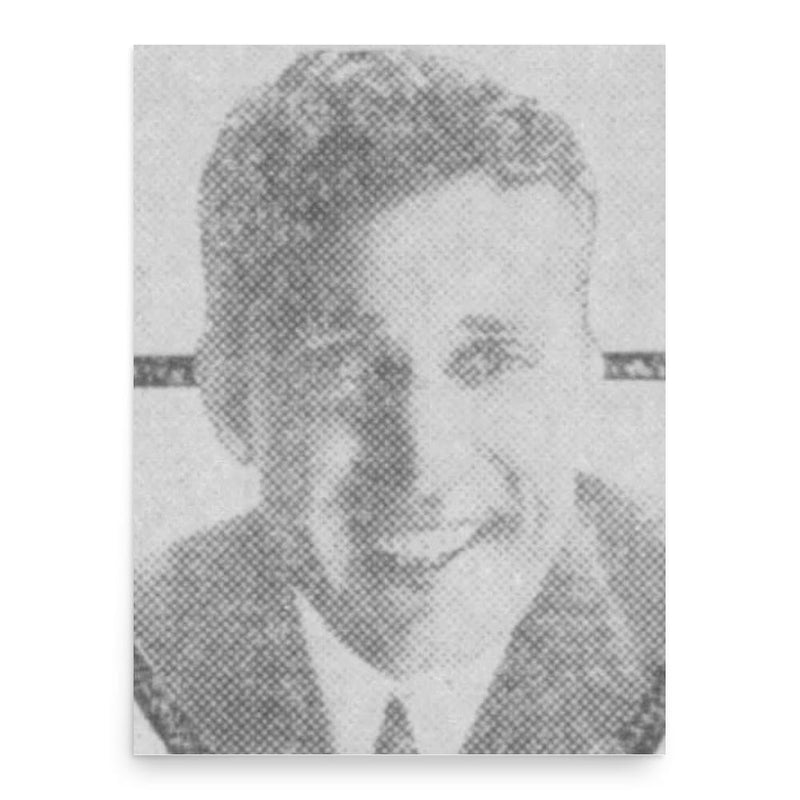 Billie Ritchie poster print, in size 18x24 inches.