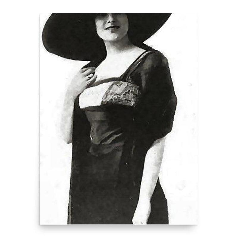 Billie West poster print, in size 18x24 inches.