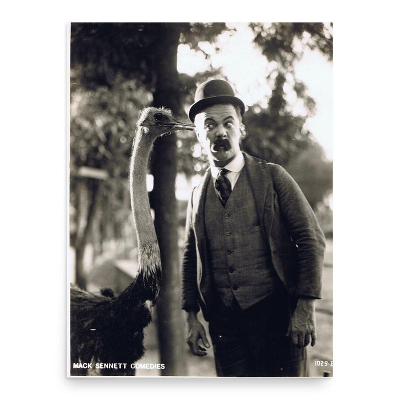 Billy Bevan poster print, in size 18x24 inches.