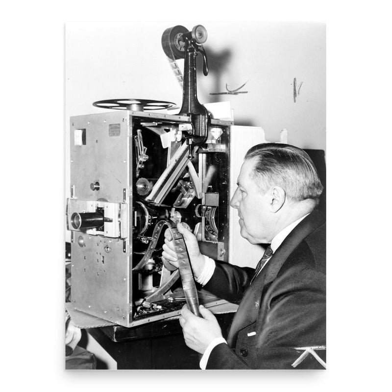 Billy Bitzer poster print, in size 18x24 inches.