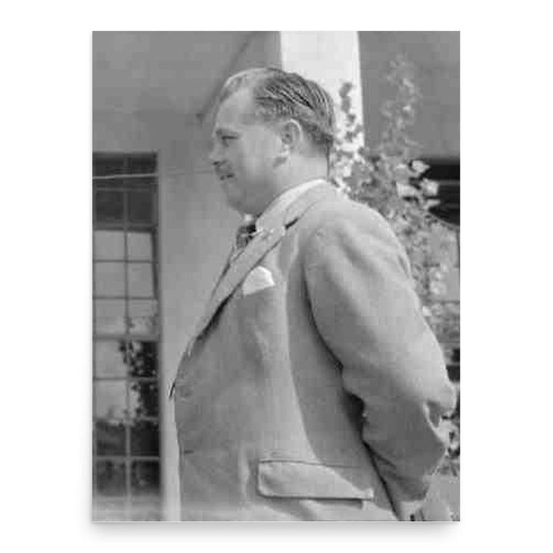 Billy Butlin poster print, in size 18x24 inches.