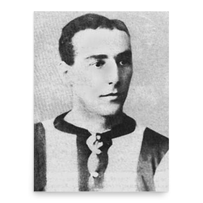 Billy Gillespie poster print, in size 18x24 inches.