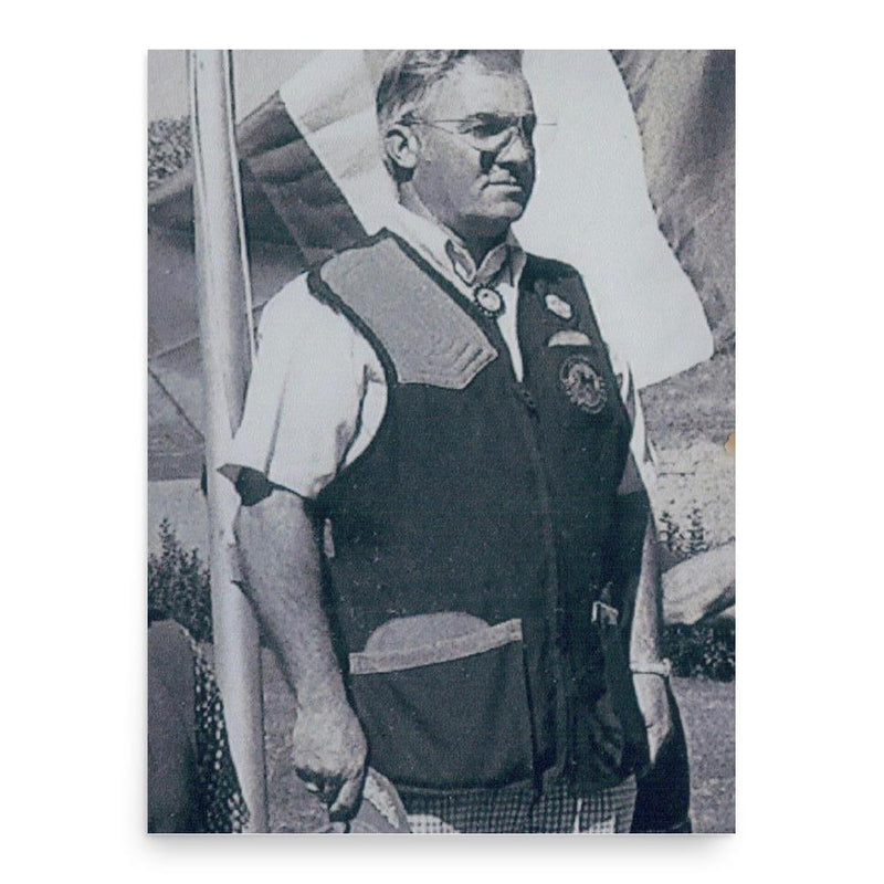 Billy Hicks poster print, in size 18x24 inches.