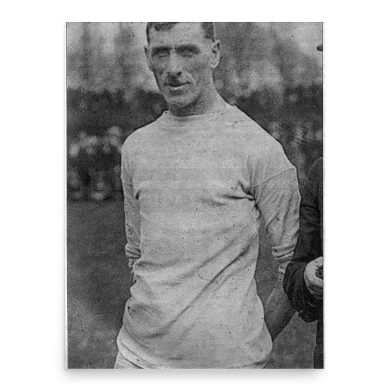 Billy Meredith poster print, in size 18x24 inches.