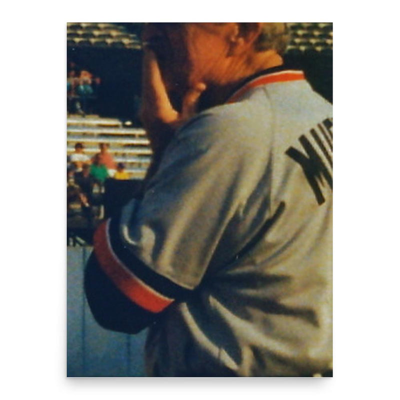 Billy Muffett poster print, in size 18x24 inches.