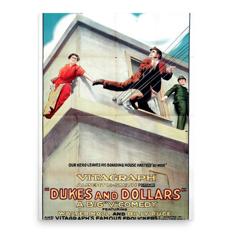 Billy Ruge poster print, in size 18x24 inches.