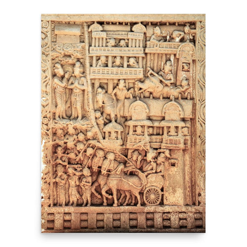 Bimbisara poster print, in size 18x24 inches.