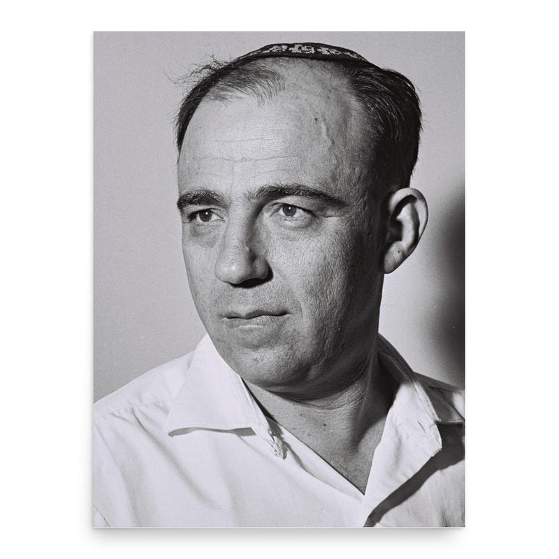 Binyamin Shahor poster print, in size 18x24 inches.