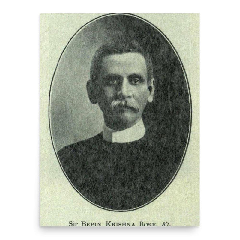 Bipin Krishna Bose poster print, in size 18x24 inches.