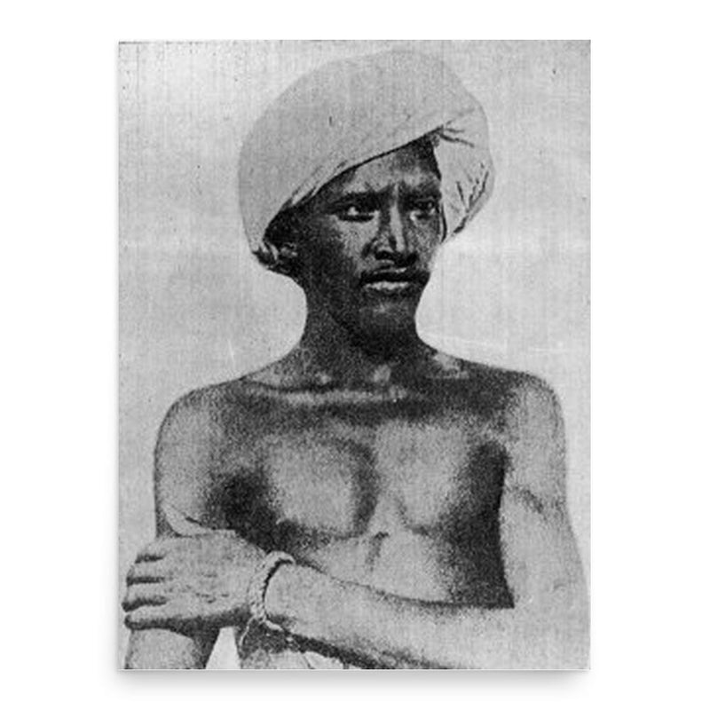 Birsa Munda poster print, in size 18x24 inches.
