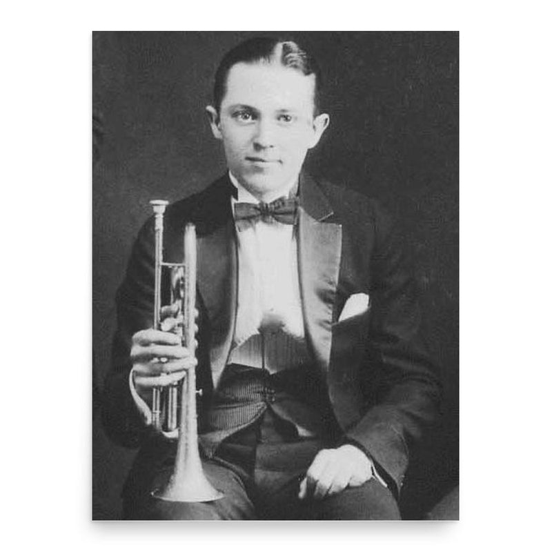 Bix Beiderbecke poster print, in size 18x24 inches.