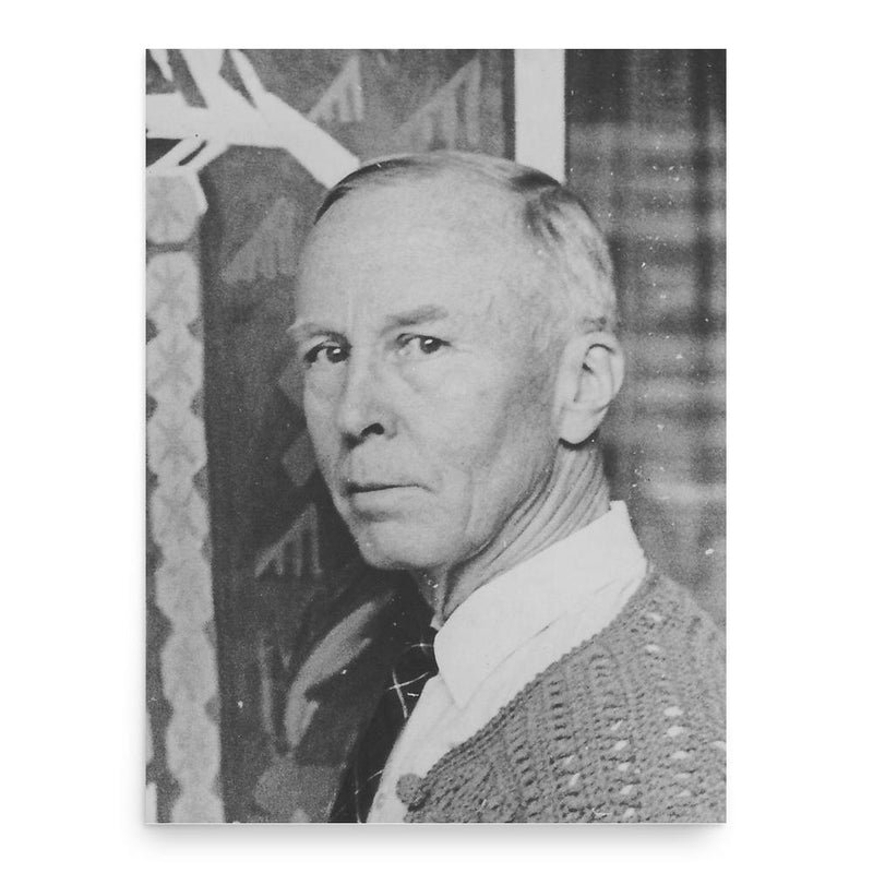 Bjarne Rise poster print, in size 18x24 inches.