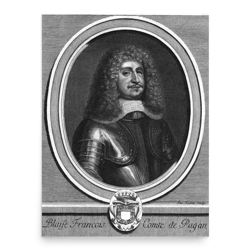 Blaise Francois Pagan poster print, in size 18x24 inches.