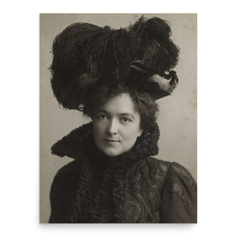 Blanche Bates poster print, in size 18x24 inches.