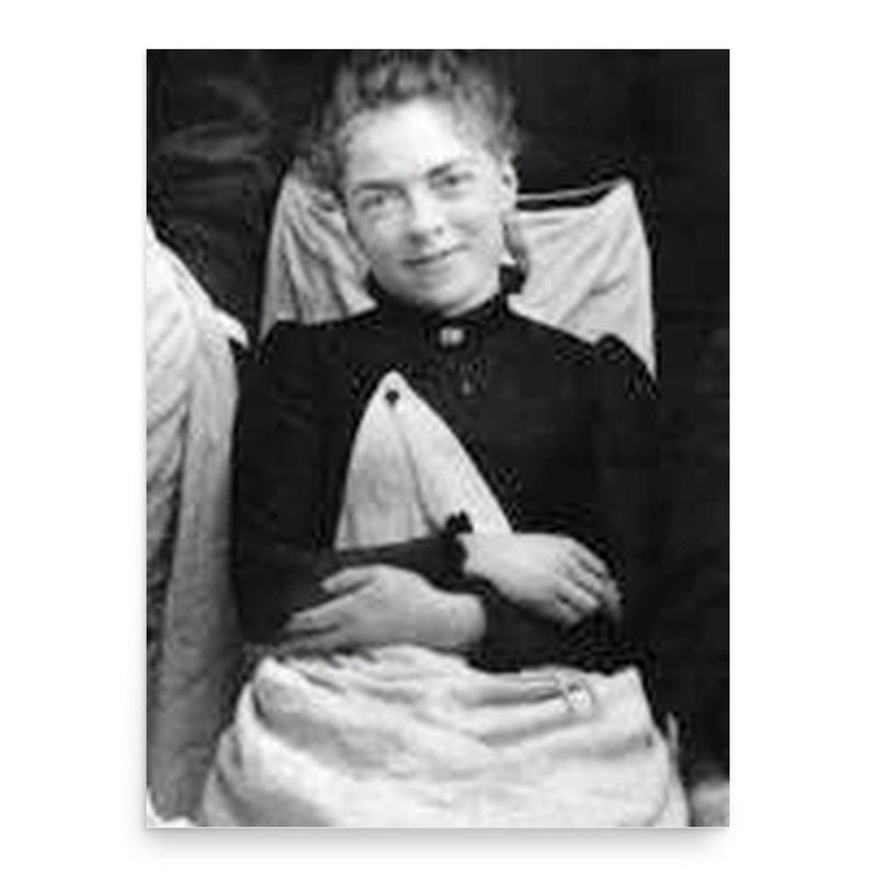 Blanche Edwards-Pilliet poster print, in size 18x24 inches.