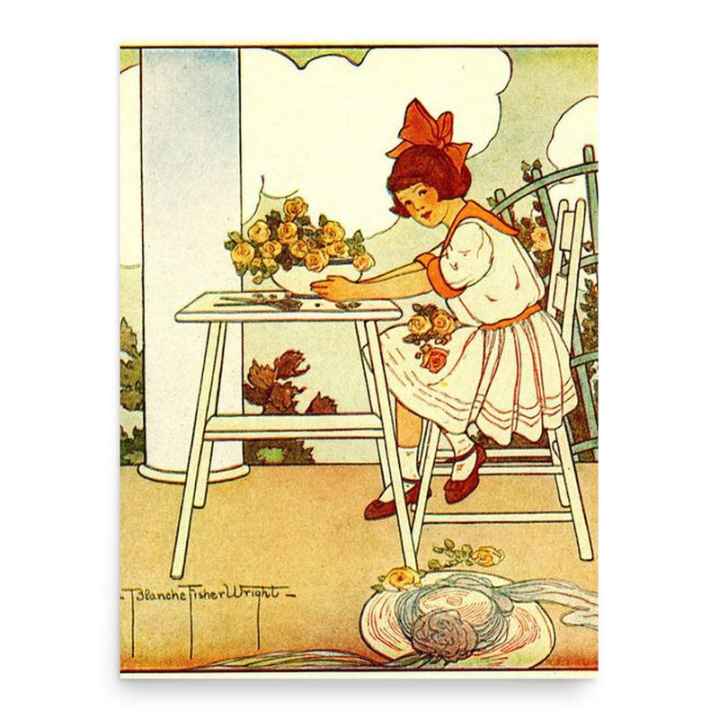 Blanche Fisher Wright poster print, in size 18x24 inches.