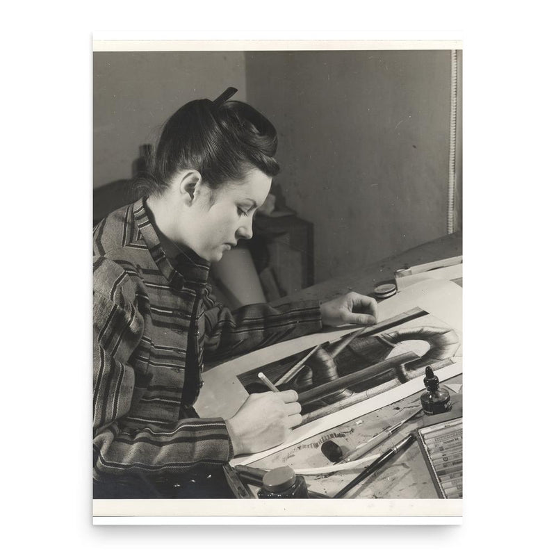 Blanche Grambs poster print, in size 18x24 inches.