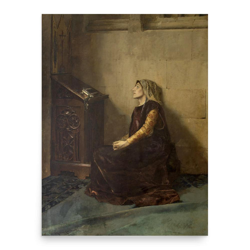 Blanche II of Navarre poster print, in size 18x24 inches.