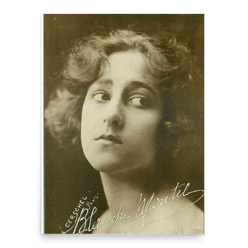 Blanche Montel poster print, in size 18x24 inches.