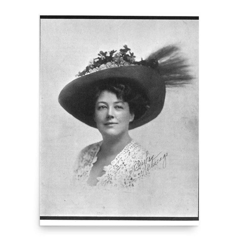 Blanche Ring poster print, in size 18x24 inches.