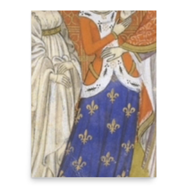 Blanche of Burgundy poster print, in size 18x24 inches.