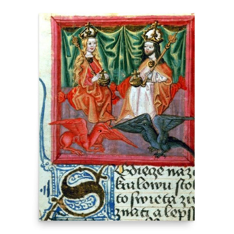 Blanche of Valois poster print, in size 18x24 inches.