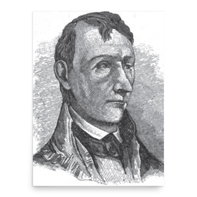 Bland Ballard poster print, in size 18x24 inches.