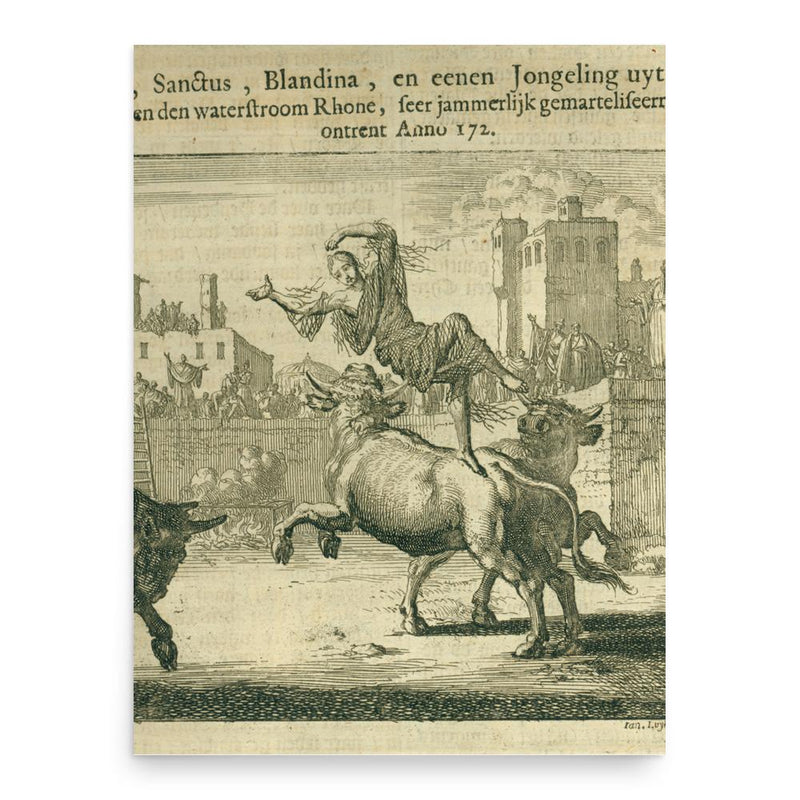 Blandina poster print, in size 18x24 inches.