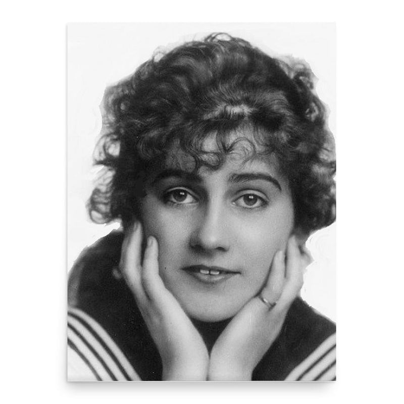 Blandine Ebinger poster print, in size 18x24 inches.