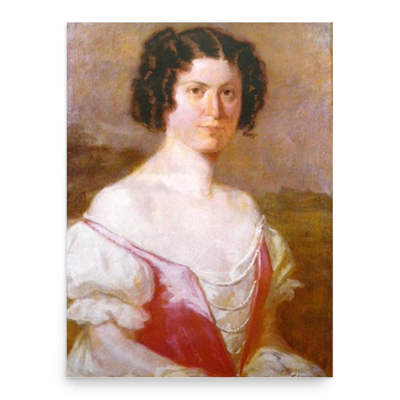 Blanka Teleki poster print, in size 18x24 inches.