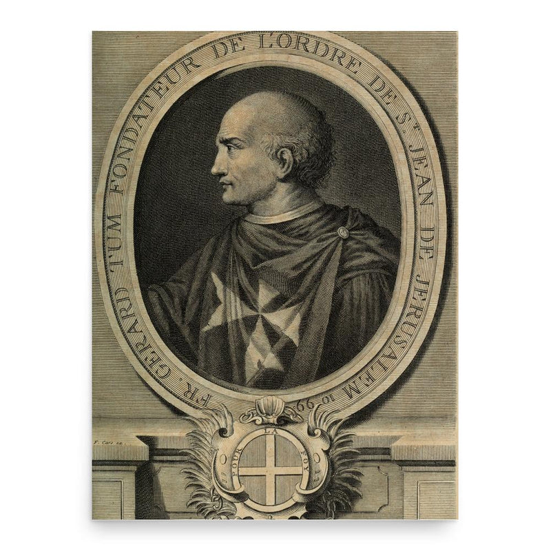 Blessed Gerard poster print, in size 18x24 inches.