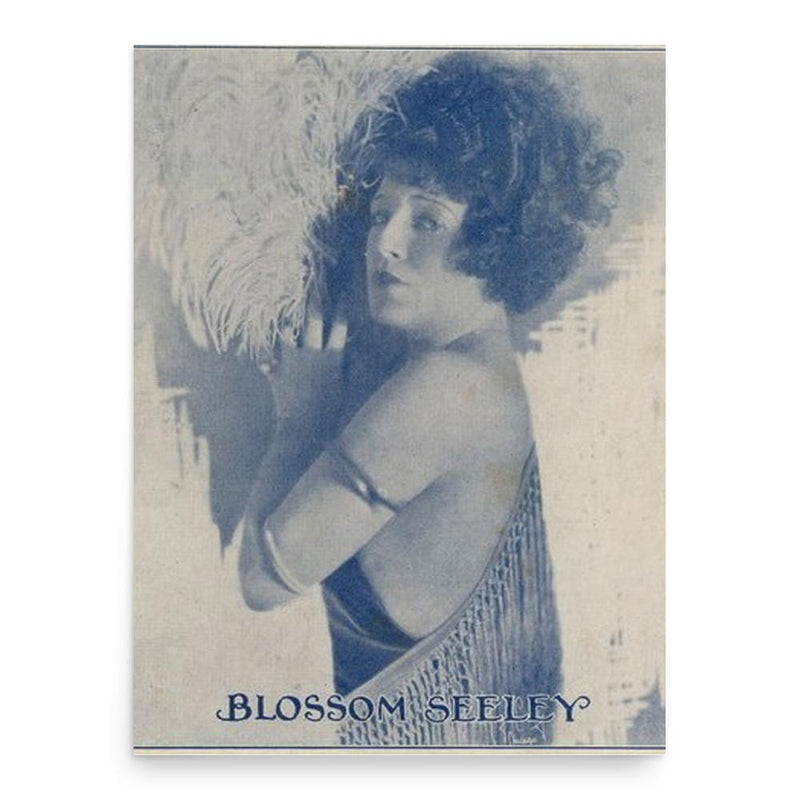 Blossom Seeley poster print, in size 18x24 inches.