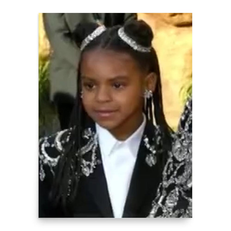 Blue Ivy Carter poster print, in size 18x24 inches.