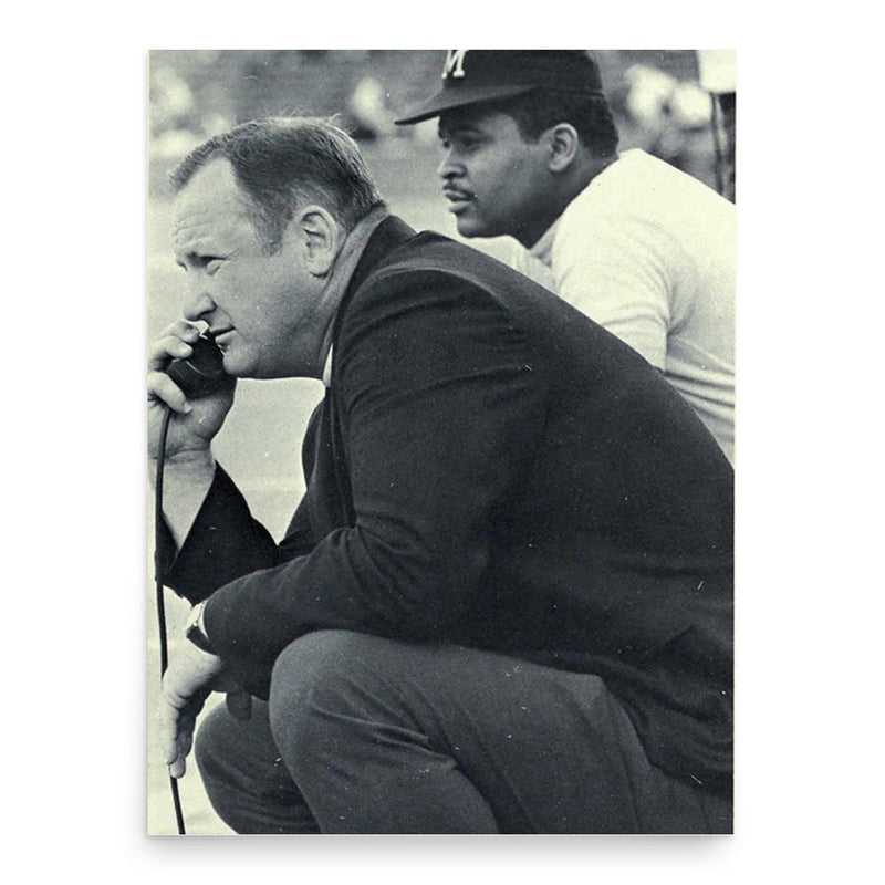 Bo Schembechler poster print, in size 18x24 inches.