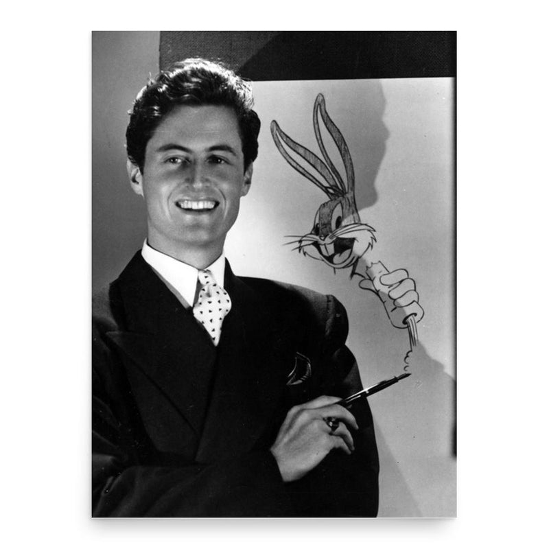 Bob Clampett poster print, in size 18x24 inches.