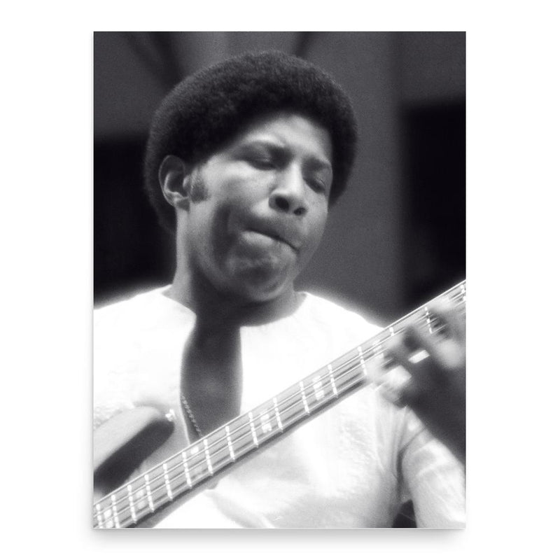 Bob Cranshaw poster print, in size 18x24 inches.