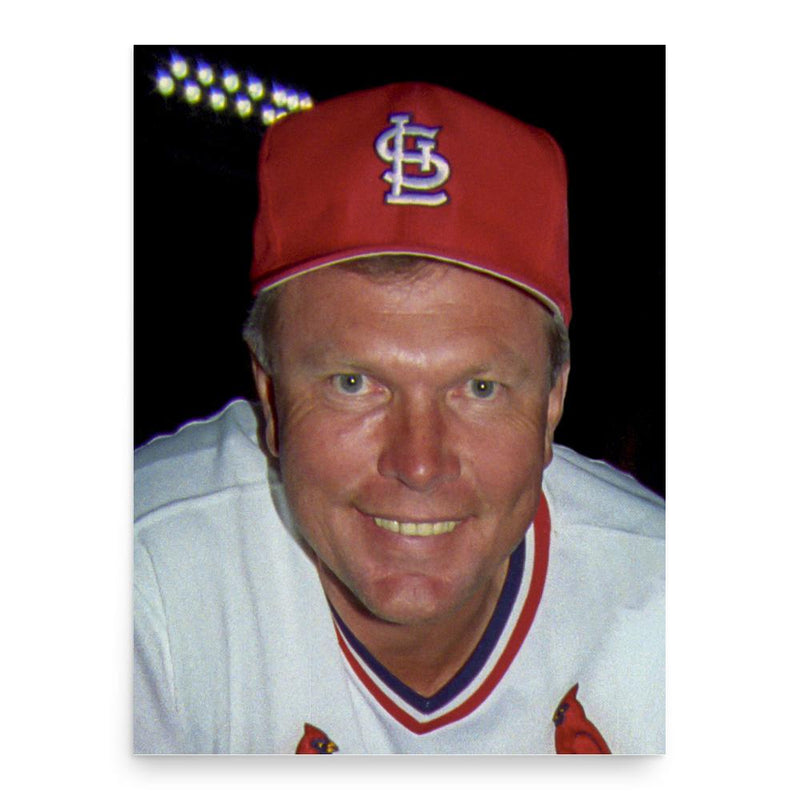 Bob Forsch poster print, in size 18x24 inches.