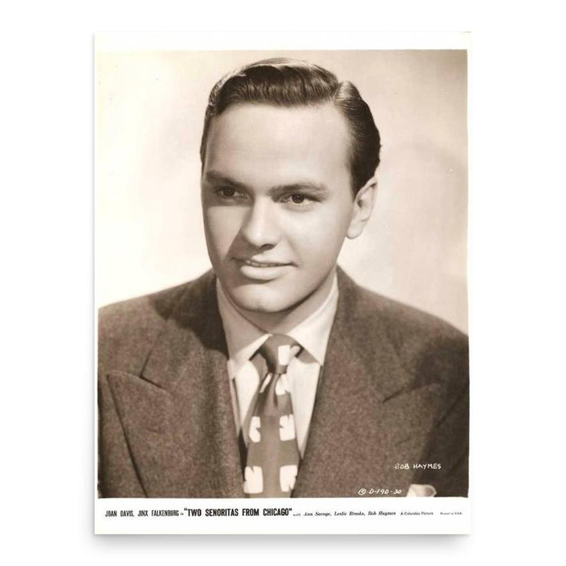 Bob Haymes poster print, in size 18x24 inches.