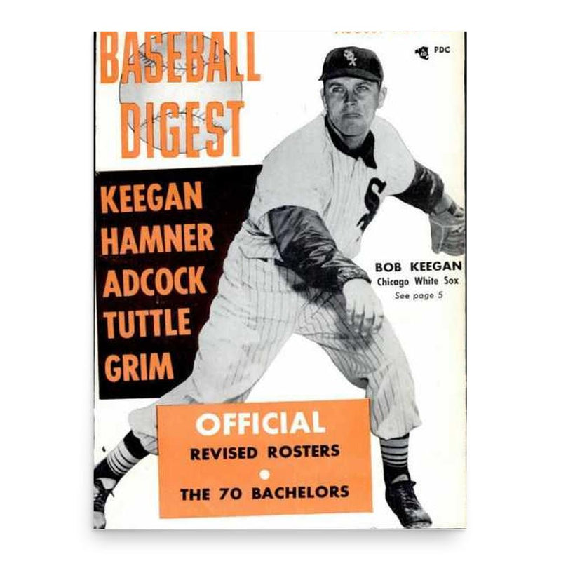 Bob Keegan poster print, in size 18x24 inches.