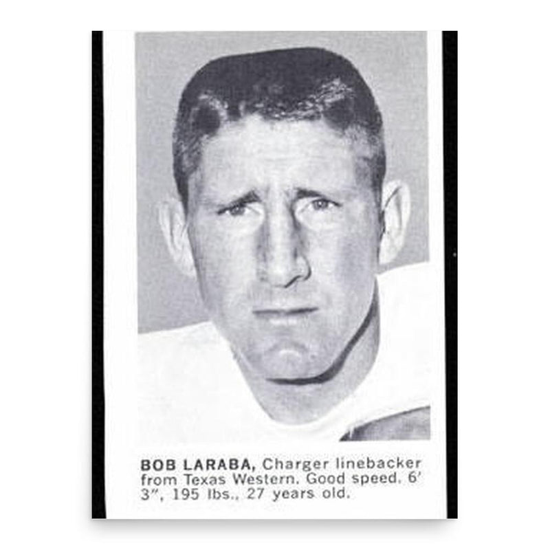 Bob Laraba poster print, in size 18x24 inches.