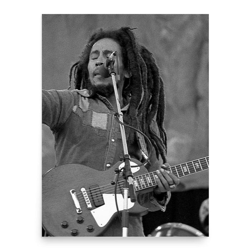 Bob Marley poster print, in size 18x24 inches.